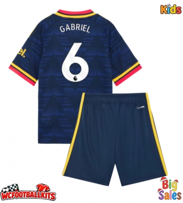 Arsenal Gabriel Magalhaes #6 Replica Away Stadium Kit for Kids 2026-27 Short Sleeve (+ pants)